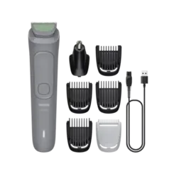 Aparador De Pelos Philips Multigroom  MG391115 7 em 1 Cinza