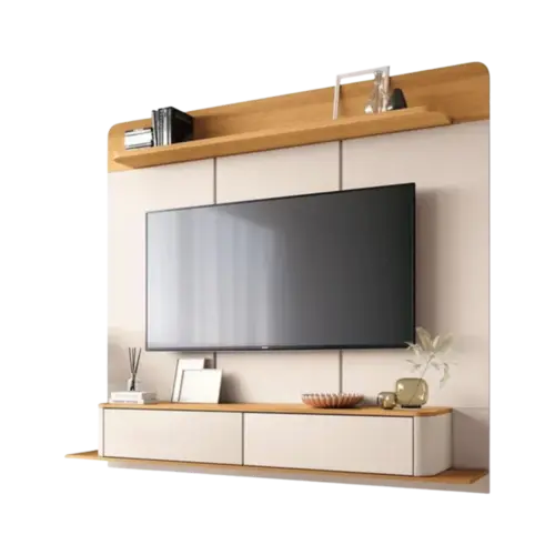 Home Suspenso Galax 1.8 Hb Moveis Para Tv Ate 70" Polegadas Cinamomo Off White