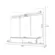 Home Suspenso Galax 1.8 Hb Moveis Para Tv Ate 70" Polegadas Cinamomo Off White