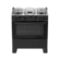 Fogao Atlas Milao Plus 5 Queimadores Com Mesa inox Acendimento Automatico Preto Bivolt