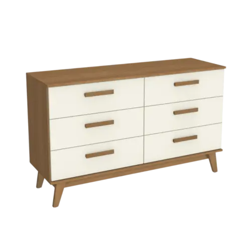 Comoda Kappesberg 6 Gavetas Cinamomo Off White