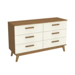 Comoda Kappesberg 6 Gavetas Cinamomo Off White