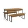 Mesa Kappesberg  LI013CNPRF Com 2 Bancos Canela Preto Fosco