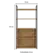 Estante Kappesberg Alta LI041CNPRF 2 Portas Canela Preto Fosco