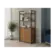 Estante Kappesberg Alta LI041CNPRF 2 Portas Canela Preto Fosco