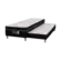 Bicama Eurosono Sofia  Solteirao D28 Cama e Auxiliar  88X188X53 Preto Branco