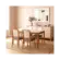 Sala De Jantar Cimol Marcela Madeira Tauari 4 Cadeiras Off White Grafite