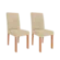 Sala De Jantar Cimol Larissa Em MDF Tampo De Vidro 4 Cadeiras Cinamomo Off White