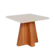 Sala De Jantar Cimol Larissa Em MDF Tampo De Vidro 4 Cadeiras Cinamomo Off White