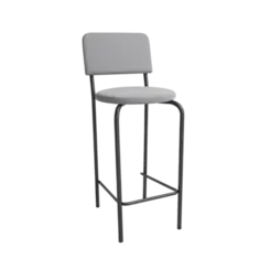 Banqueta Kappesberg 1B715PRF-A051C Capri Preto Fosco