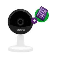 Camera De Seguranca Intelbras Inteligente 32GB Com MicroSD Branco