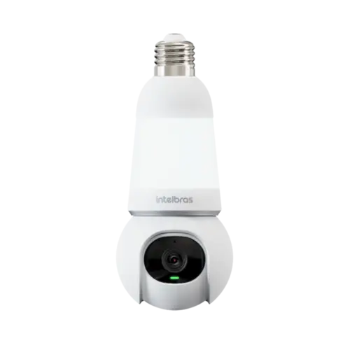 Camera Lampada De Seguranca Intelbras 360° Inteligente FHD Branco
