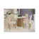 Sala De Jantar Kappesberg Jade Tampo De Vidro 4 Cadeiras Cinamomo Off White