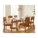Sala De Jantar Cimol Caju Madeira Eucalipto Tampo De Vidro 6 Cadeiras Off White
