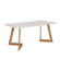Sala De Jantar Cimol Caju Madeira Eucalipto Tampo De Vidro 6 Cadeiras Off White