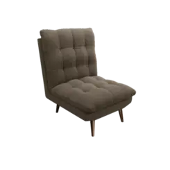 Poltrona Kappesberg Ibiza Suede Mescla Taupe