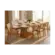 Sala De Jantar Cimol Pitaia Madeira Tauari Tampo De Vidro 8 Cadeiras Off White
