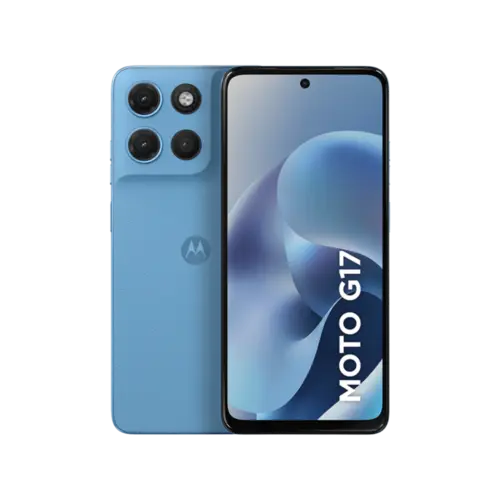Smartphone Motorola G17 256GB 12GB 50MP Tela 6.7" Azul Claro