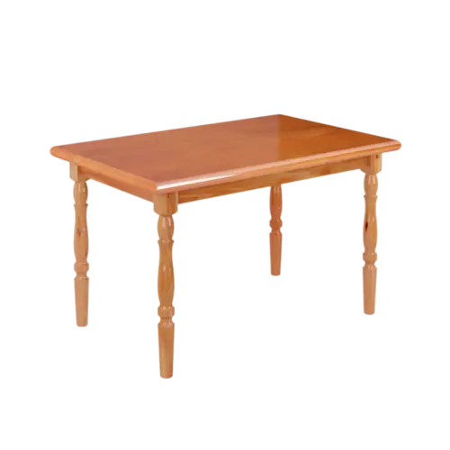 Mesa Retangular Piratini 160 x 80 cm Madeira De Eucalipto Natural Acetinado