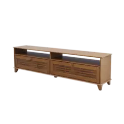 Rack Bancada Serpil Para TV 2 Portas 1,80cm Nogueira