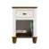 Mesa De Cabeceira Serpil Joy 1 Gaveta 1 Porta Off White Nogueira