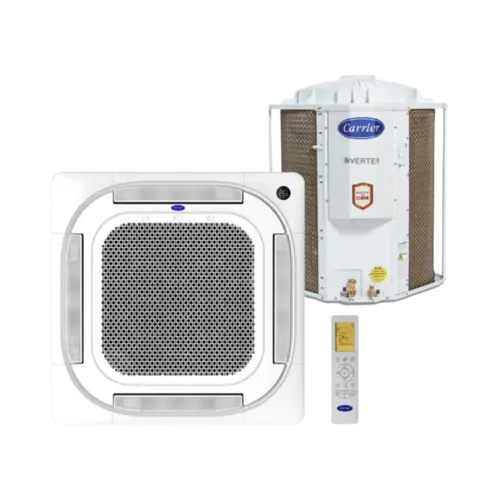 Ar condicionado Split Cassete Carrier 54.000 BTUs Inverter Frio 4 Vias Monofasico Branco 220V