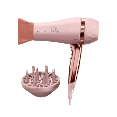 Secador De Cabelo Britania Com Difusor Linha Viih Tube 2 Velocidades Rosa Bivolt