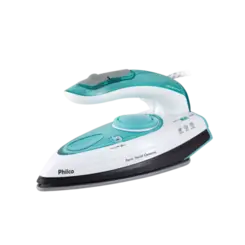 Ferro De Passar a Vapor Philco Travel Ceramic 50ml Azul Branco Bivolt