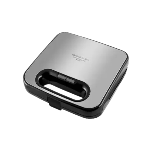 Sanduicheira Grill Britania 2 em 1 Redstone 750W Trava De Seguranca Prata 127V