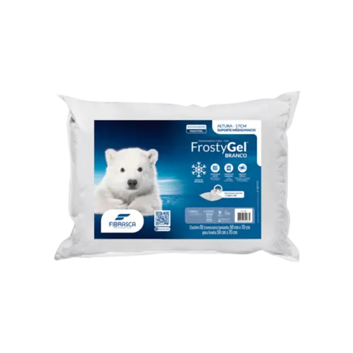 Travesseiro Fibrasca Com Tecnologia Frostygel 50X70 Branco
