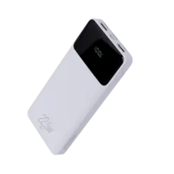 Power Bank Elg 3 Saidas 10200mAh  Com Display Indicador Branco