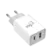 Carregador Universal ELG 2 Portas USB 2.1A + Tipo-C 2.1A Carga Rapida Branco