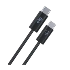 Cabo USB-C Para USB-C ELG 240W Nylon Trancado Reforcado Preto
