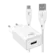 Kit Carregador Universal Com Cabo USB Tipo-C 2.4A de 1 Metro Branco