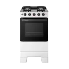 Fogao Esmaltec Ideal Super Glass 4 Bocas Com Mesa de Vidro e Acendimento Automatico Branco