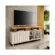 Rack Bancada Briz 1.3 Hb Moveis Para Tv ate 50 Polegadas Off White/Cinamomo