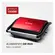 Grill Mondial G-01-RC Press Red Ceramic 2 EM 1 Grelhas Ajustaveis