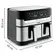 Fritadeira Arno Air Fryer Dual AFD2 8,3 Litros Digital 18000 Preto Inox  127V