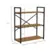 Estante Kappesberg 3 Prateleiras Canela Preto Fosco