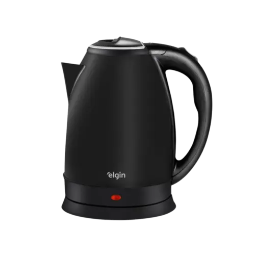 Chaleira Eletrica Elgin 2 Litros Sem Fio Em Inox Preto 127V