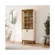 Cristaleira Mobler Paraty 4 Portas 4 Prateleiras Off White Canela