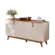 Buffet Mobler Recife 4 Portas 2 Prateleiras  Off White Canela