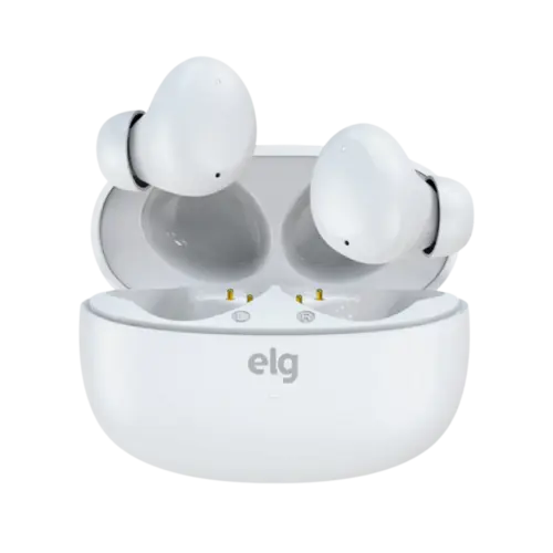 Fone De Ouvido Elg Bluetooth 5.4 TWS Toque Inteligente Branco