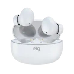 Fone De Ouvido Elg Bluetooth 5.4 TWS Toque Inteligente Branco