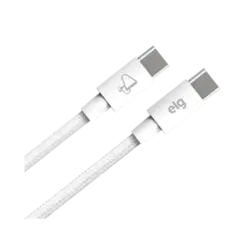 Cabo USB-C ELG Para USB-C Recarga Rapida Ultra Flexivel Branco