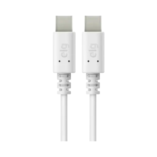 Cabo USB-C ELG Para USB-C Recarga Rapida Ultra Flexivel Branco
