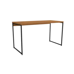 Mesa De Escritorio Kappesberg Industrial 136cm Canela Preto Fosco