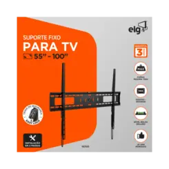 Suporte Para TV ELG Fixo Para TV 55" a 100" Preto