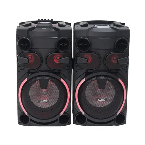 Caixa Amplificada Mystic MY-PS998 100W Bluetooth Radio FM Luz Led