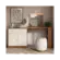 Penteadeira Camarim Aura Mobler 1 Gaveta 2 Portas Fita Em Led Canela Off White